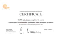 Сертификат — Психотравматология Готтфрида Фишера